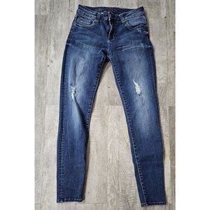 Kut from the Kloth Dark Blue Distressed Jeans